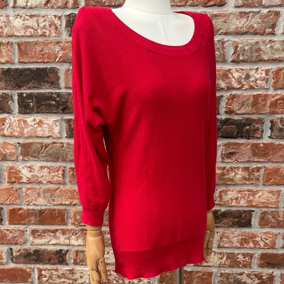 Ann Taylor LOFT silk-blend long sleeve drop waist top / S / Excellent condition - Picture 3 of 11